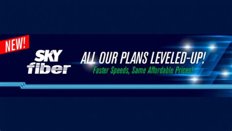 SKY Fiber upgrades internet speeds, same prices .